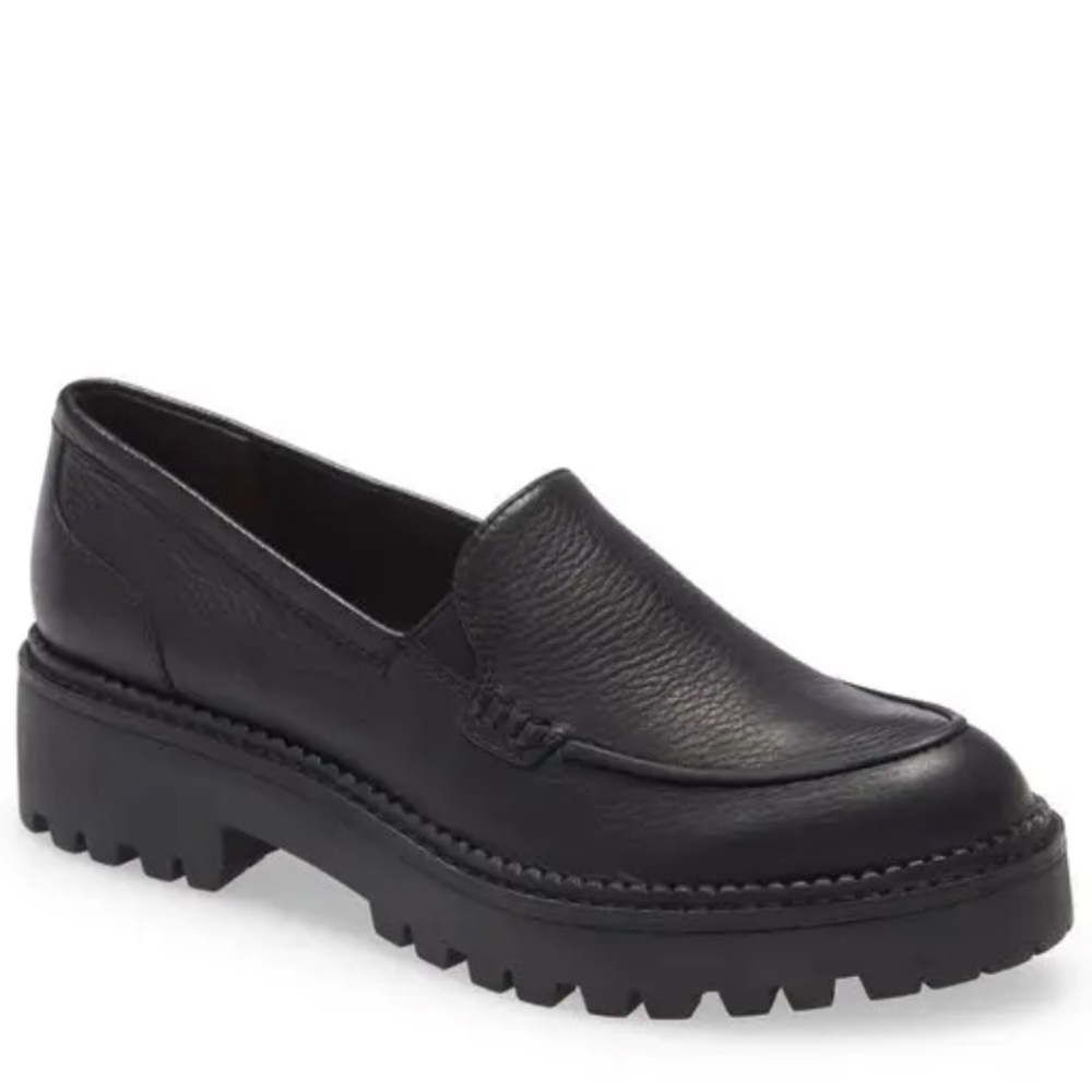 Caslon Millany Loafers Black Leather Classic size 9